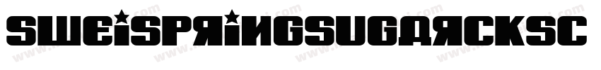 SweiSpringSugarCKsc SemiBold字体转换